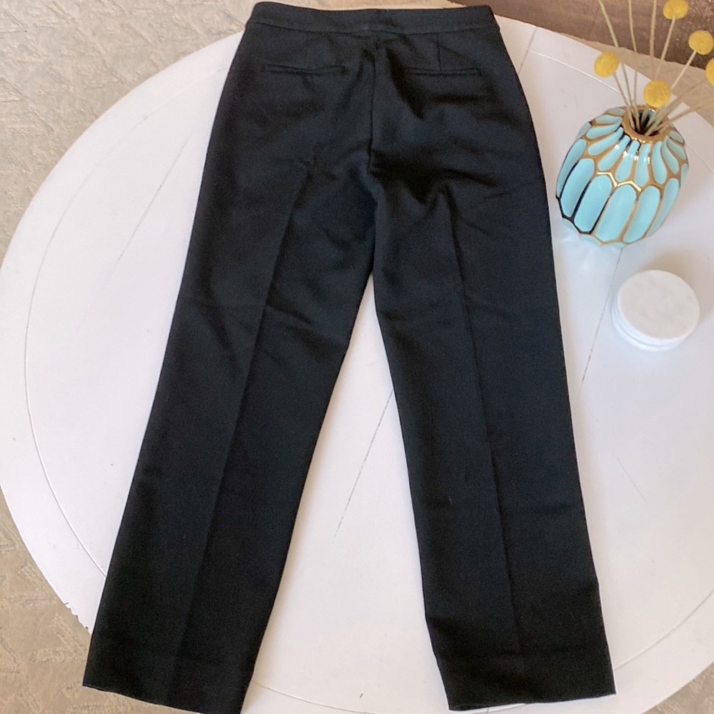JCrew Kate Straight-leg Pant In Four-season stretch. Black, Size 4 - Picture 2 of 6